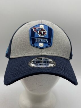 Tennessee Titans NFL New Era 39Thirty M/L On Field Headwear Blue Gray 2018 Hat